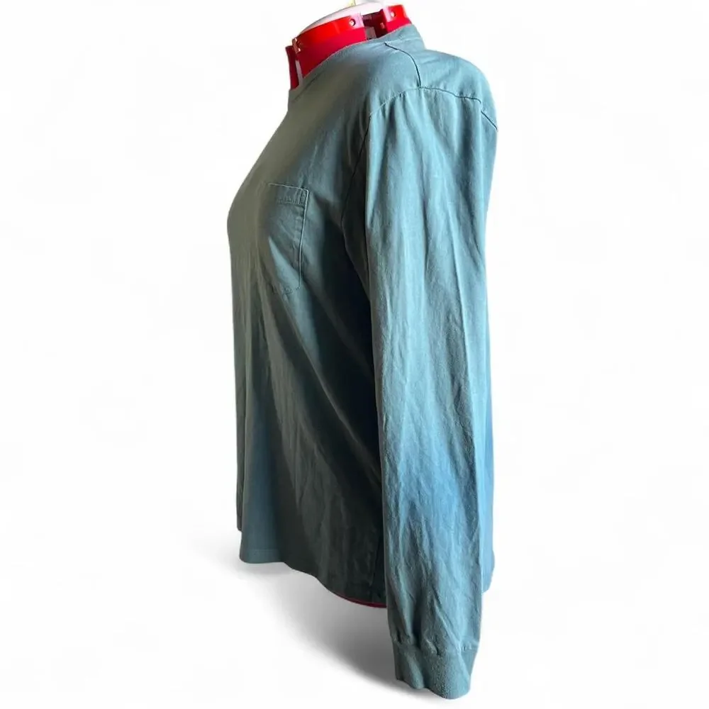 Everlane Men's Blue Organic Cotton Pocket‎ Long Sleeves Shirt - Picture 5 of 7